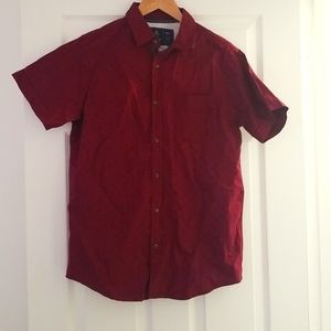 Maroon casual button-down